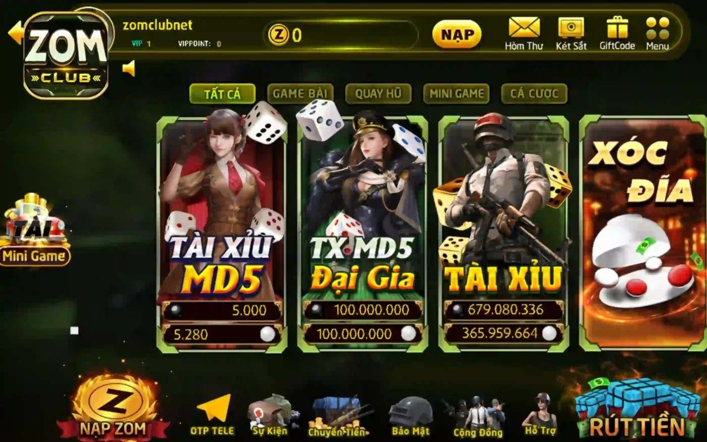Bộ game Zomclub